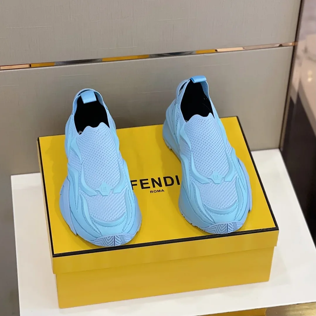 Fendi FD Flow Running Sneakers Blue Fendi FD Flow Running Sneakers Blue