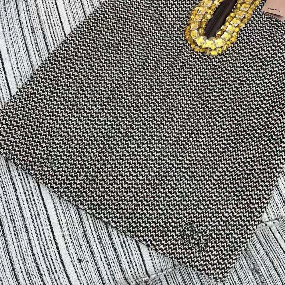 Miu Miu Embroidered Bouclé Mini for Women in dress with Embroidered Logo Miu Miu Embroidered Bouclé Mini for Women in dress with Embroidered Logo