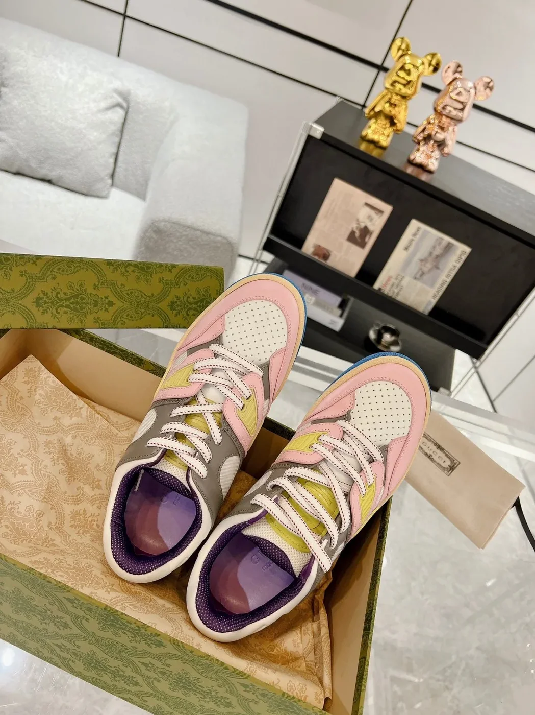 Gucci Basket Sneaker Pink Gucci Basket Sneaker Pink