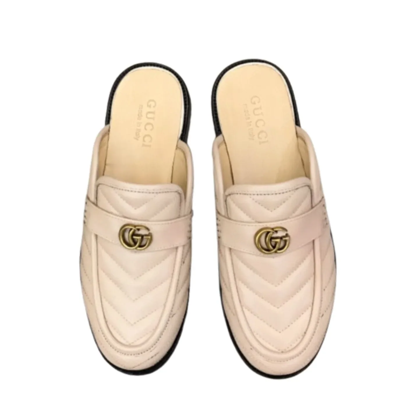 Gucci Slipper With Interlocking G Beige Gucci Slipper With Interlocking G Beige