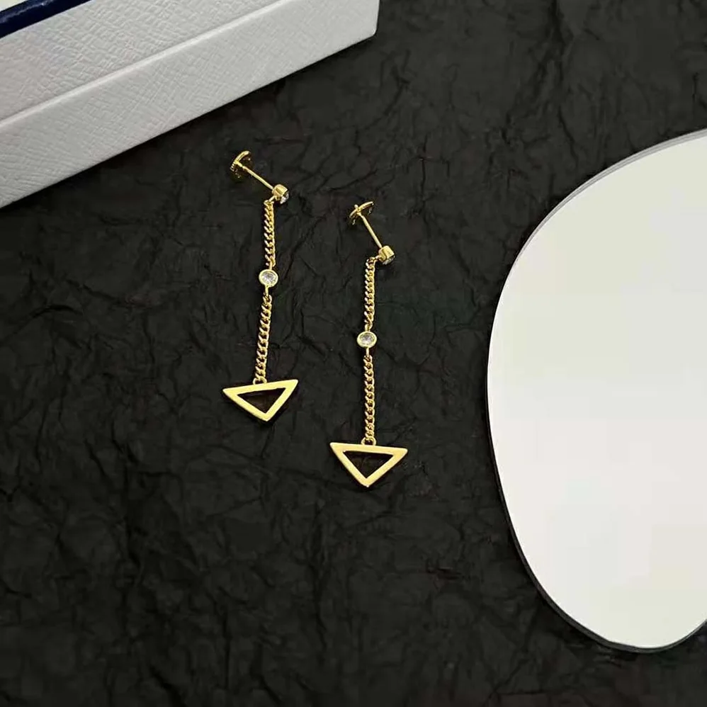 Prada Eternal Gold Cut-out Drop Earrings in Yellow Gold with Diamonds for Women Prada Eternal Gold Cut-out Drop Earrings in Yellow Gold with Diamonds for Women