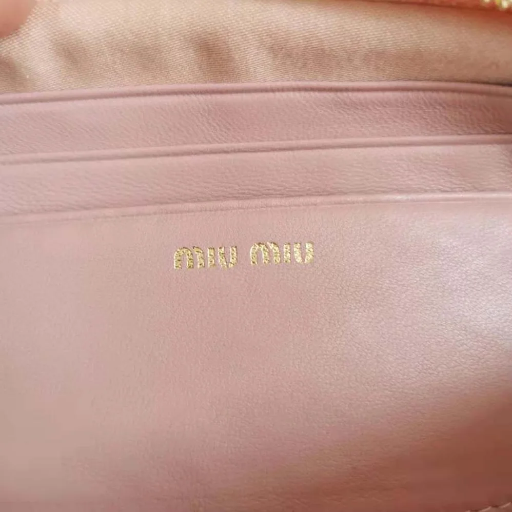 Miu Miu Matelassé Nappa Leather Mini-Bag for Women in Pink