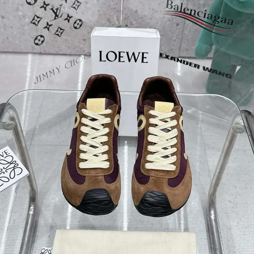 Loewe Ballet Runner 2.0 in Nylon and Calfskin for Unisex in Brown