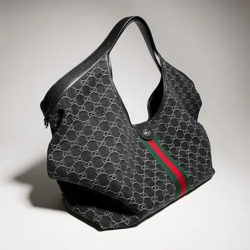 Gucci Giglio Large Tote Bag in Black Palladium Hardware