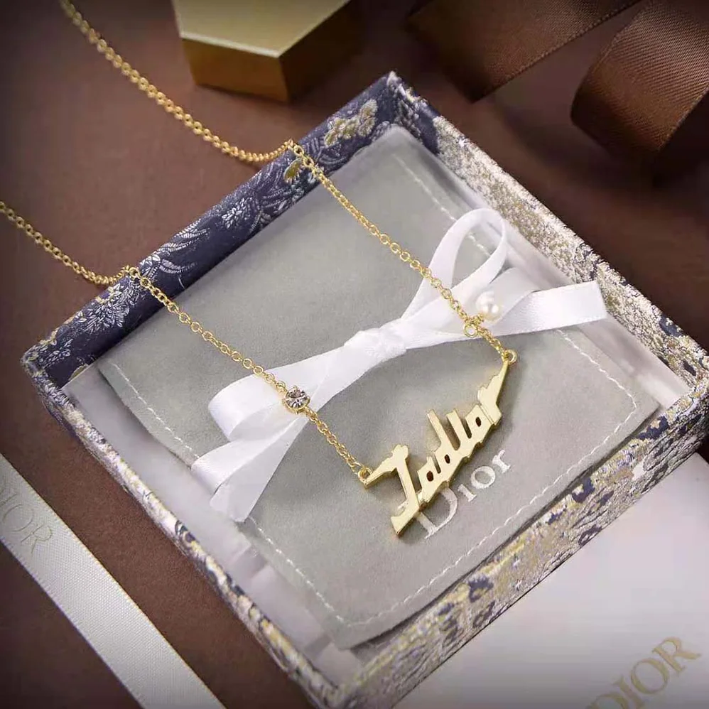 Dior J'Adior Necklace Gold for Women in Finish Metal Dior J'Adior Necklace Gold for Women in Finish Metal