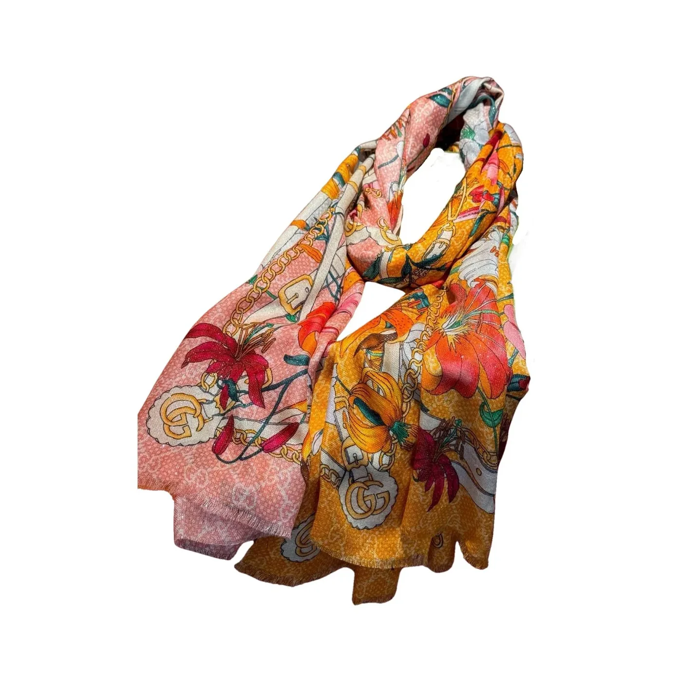 Gucci Flora Silk Scarf Floral Pattern / Gucci Flora Silk Scarf Floral Pattern /