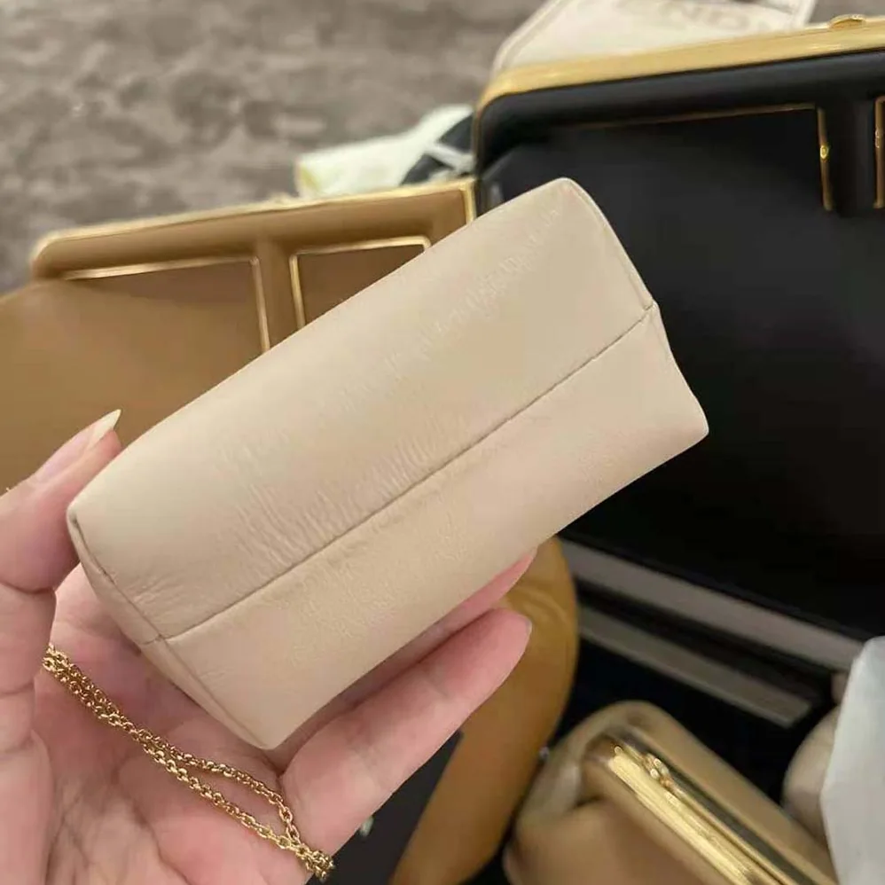 Fendi Nano Fendi First Charm Nappa Leather for Women in White Fendi Nano Fendi First Charm Nappa Leather for Women in White