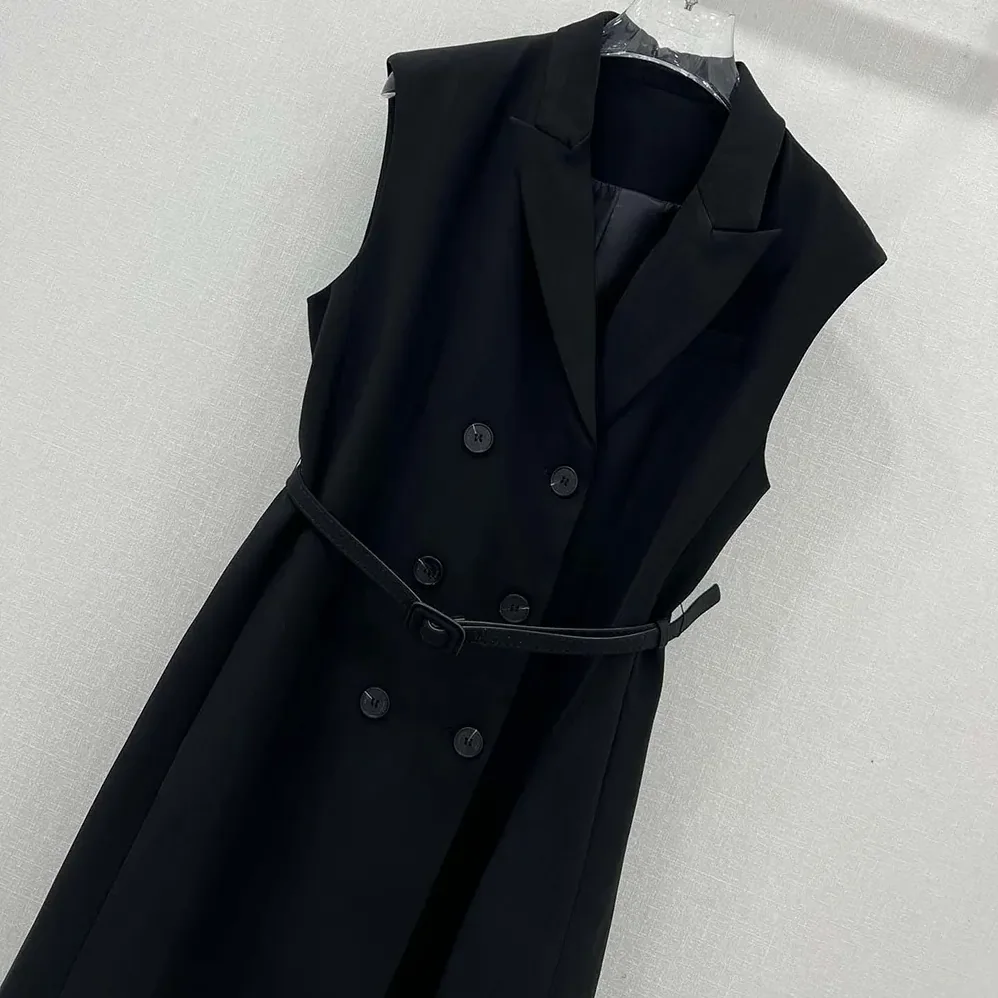 Dior Mid-Length Blazer Dress Black Virgin Wool and Cotton Bouclé for Women Dior Mid-Length Blazer Dress Black Virgin Wool and Cotton Bouclé for Women