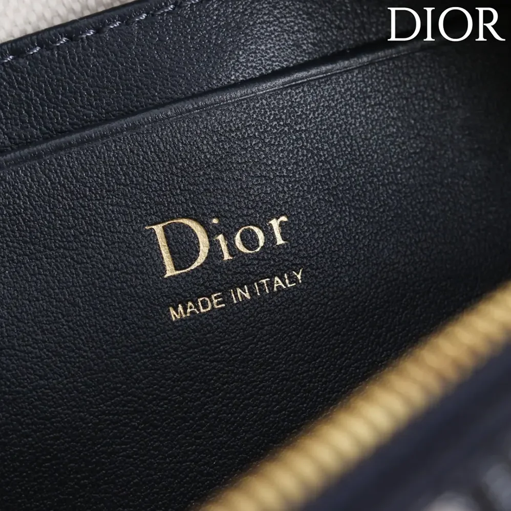 Dior Bow Pouch Blue Dior Oblique Jacquard for Women