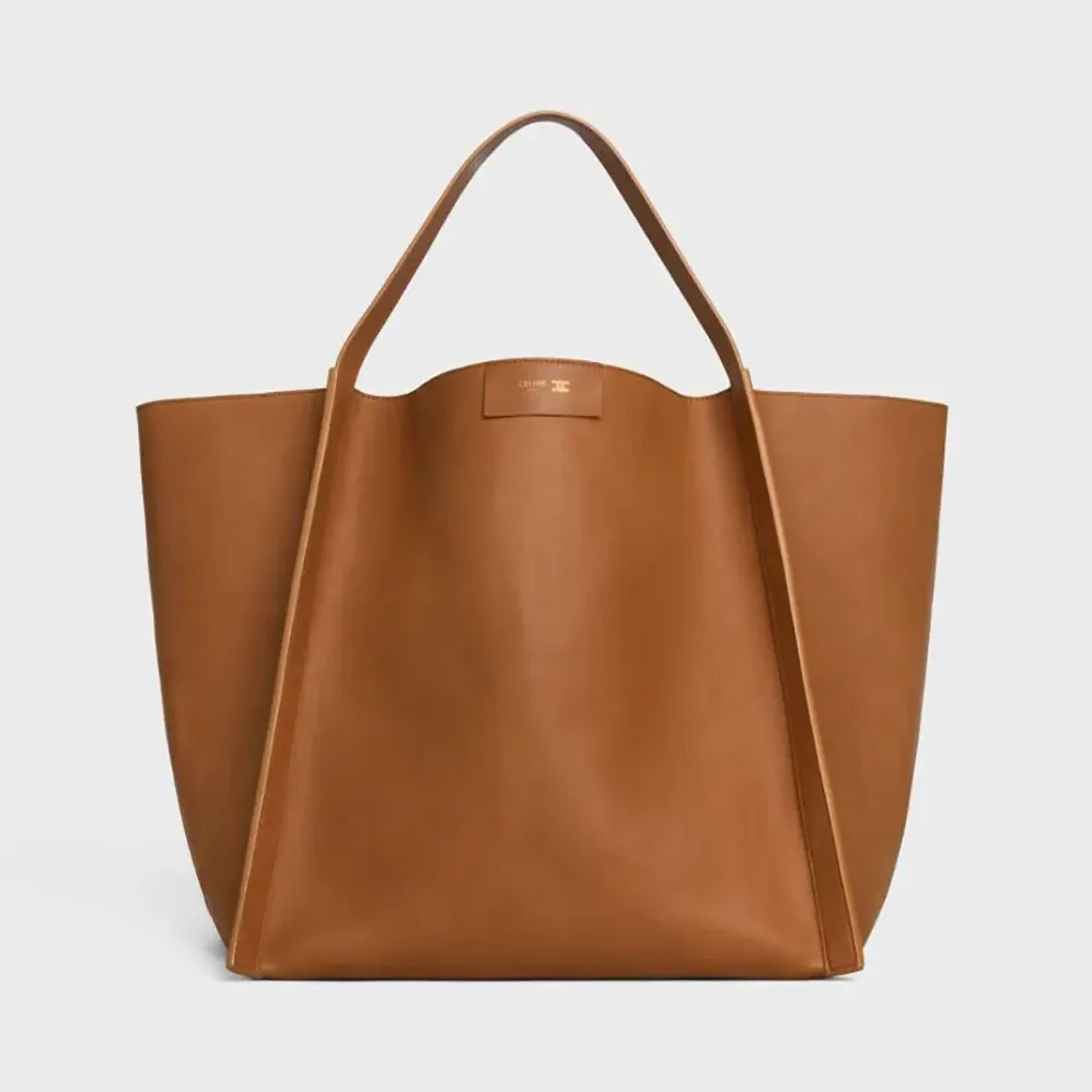 Celine Medium Cube Bag In Supple Calfskin for Women in Brown