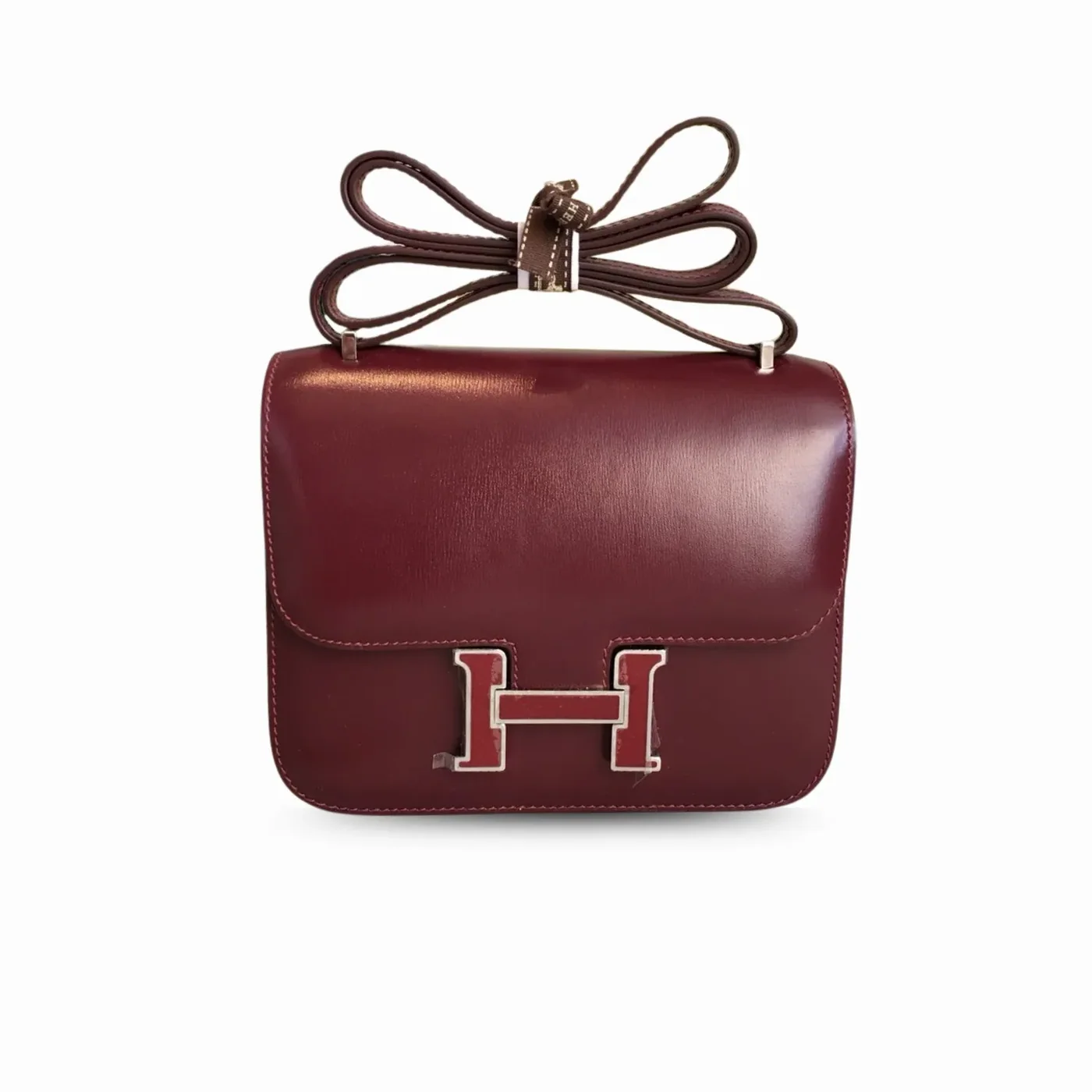 Hermes Constance 18 Burgundy Silver Toned Hardware / Hermes Constance 18 Burgundy Silver Toned Hardware /