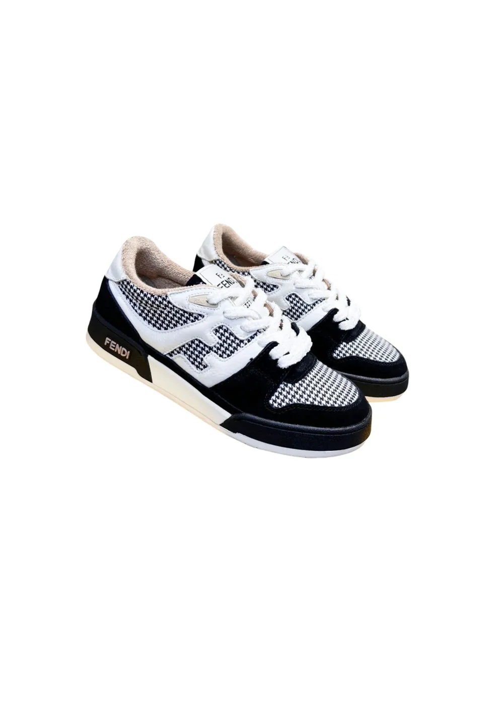 Fendi FD Fendi Match Low Tops Sneakers Black Fendi FD Fendi Match Low Tops Sneakers Black