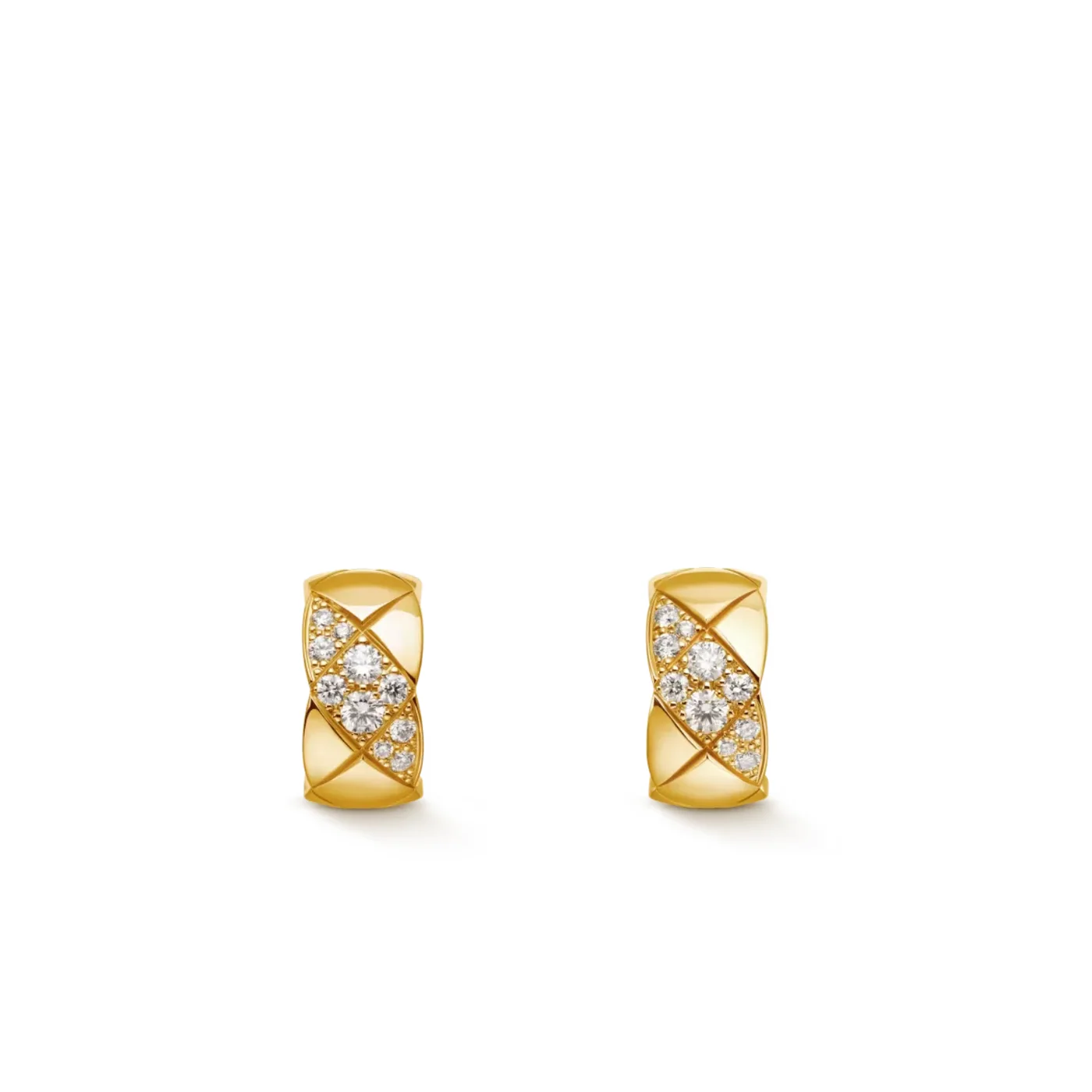 Chanel Coco Crush Earrings Gold Hardware