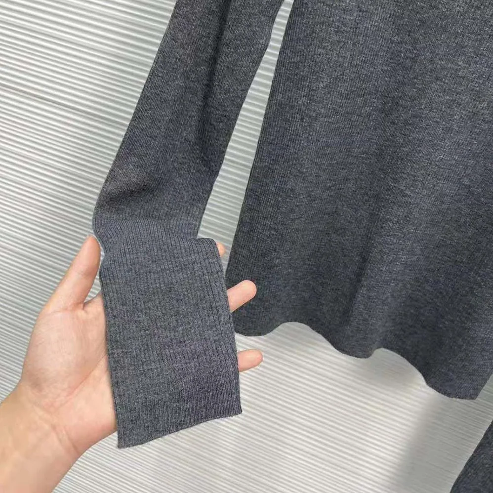 Prada Superfine Wool Turtleneck Sweater for Women in Black