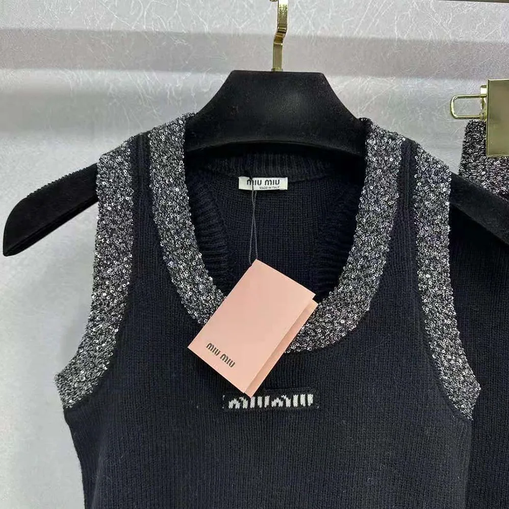 Miu Miu Cashmere Top-Black MMV130_1331_F0806 for Women Miu Miu Cashmere Top-Black MMV130_1331_F0806 for Women
