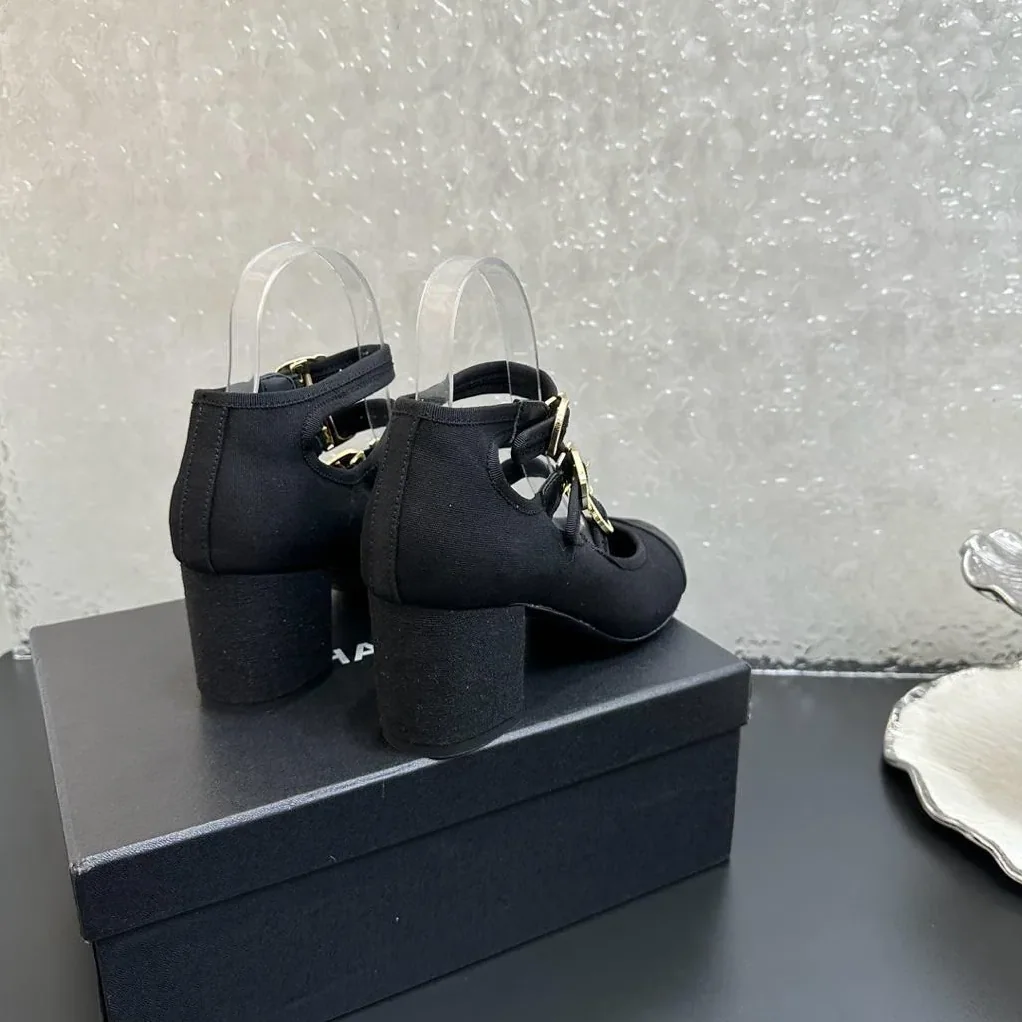 Chanel Mary Janes Black