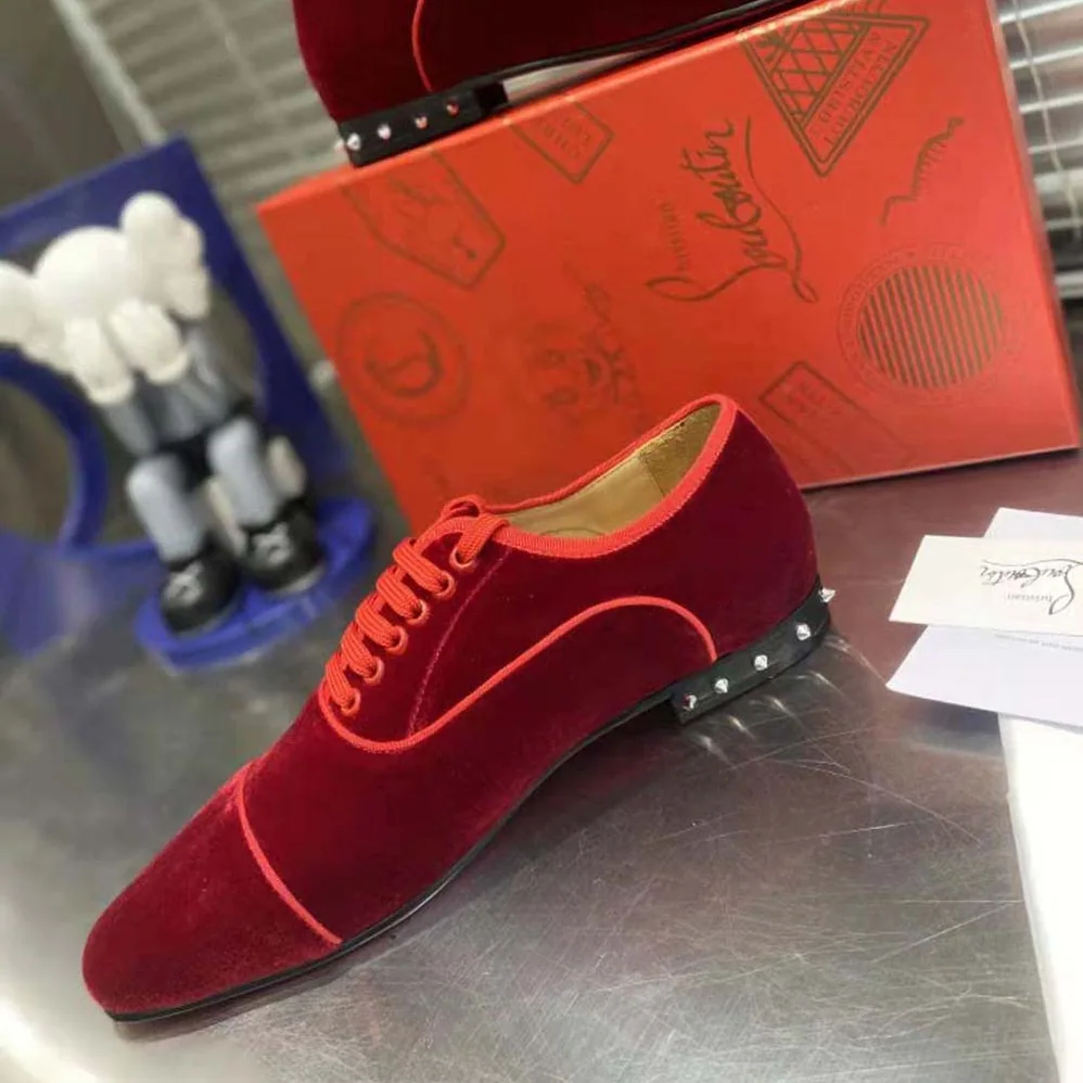 Christian Louboutin So Greggo Oxford Lace-up for Men in Maroon Christian Louboutin So Greggo Oxford Lace-up for Men in Maroon