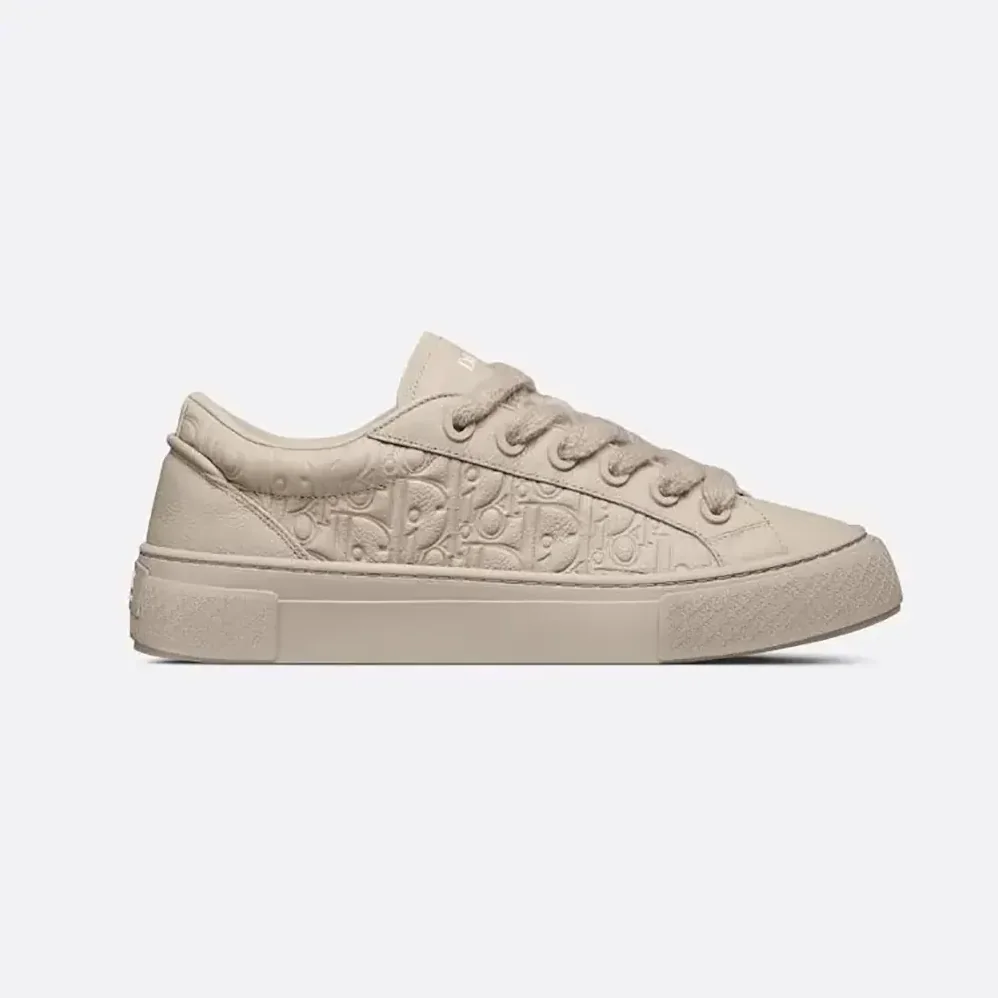 Dior B33 Sneaker Beige Grained Calfskin and Beige Dior Gravity Leather for Men Dior B33 Sneaker Beige Grained Calfskin and Beige Dior Gravity Leather for Men