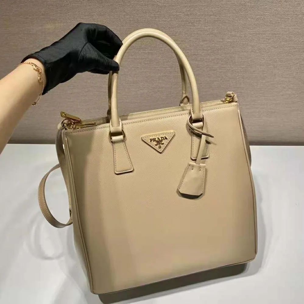 Prada Medium Prada Galleria Saffiano Leather Bag for Women in Sandy Prada Medium Prada Galleria Saffiano Leather Bag for Women in Sandy