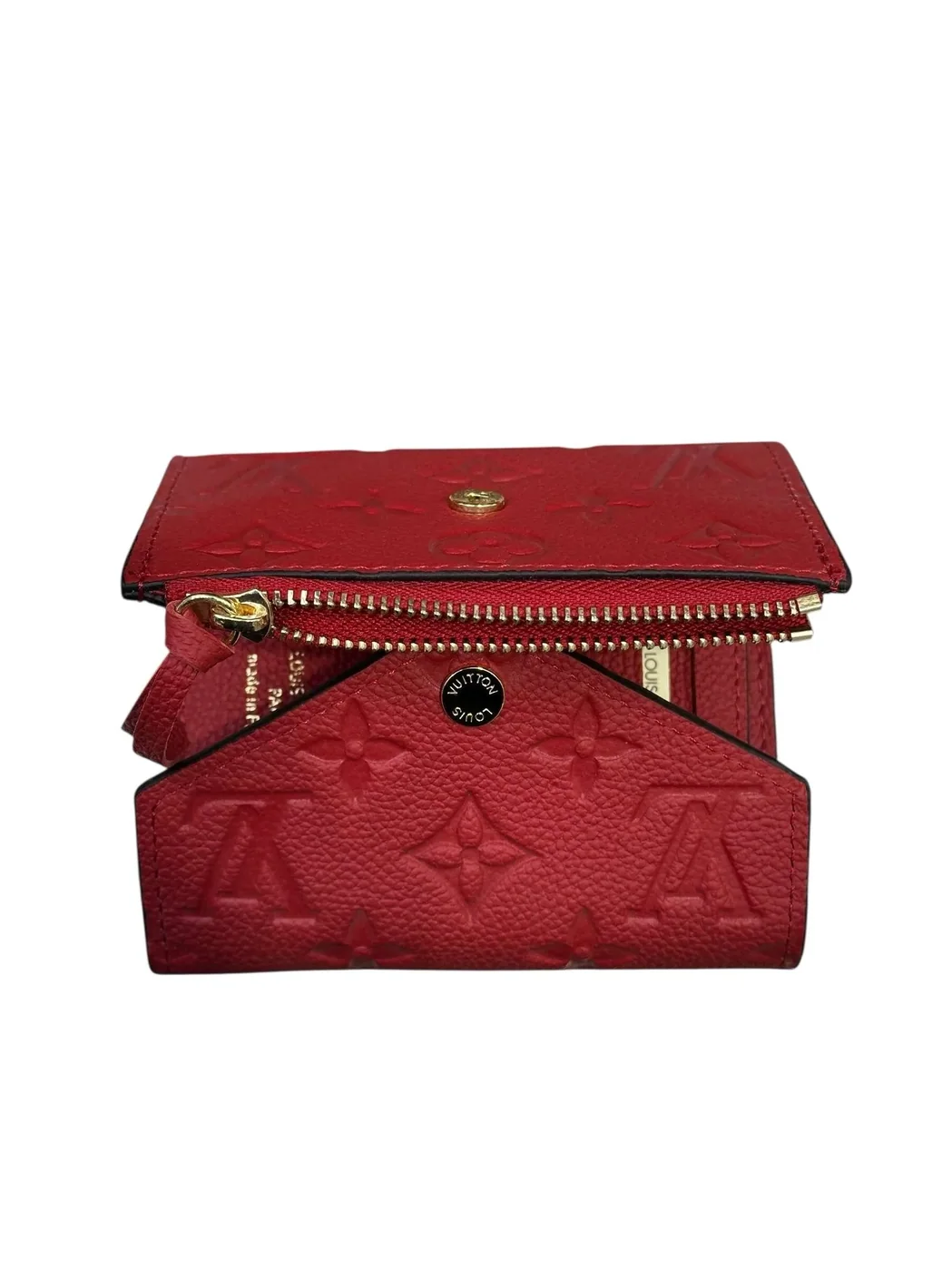 Victorine Wallet Red Monogram