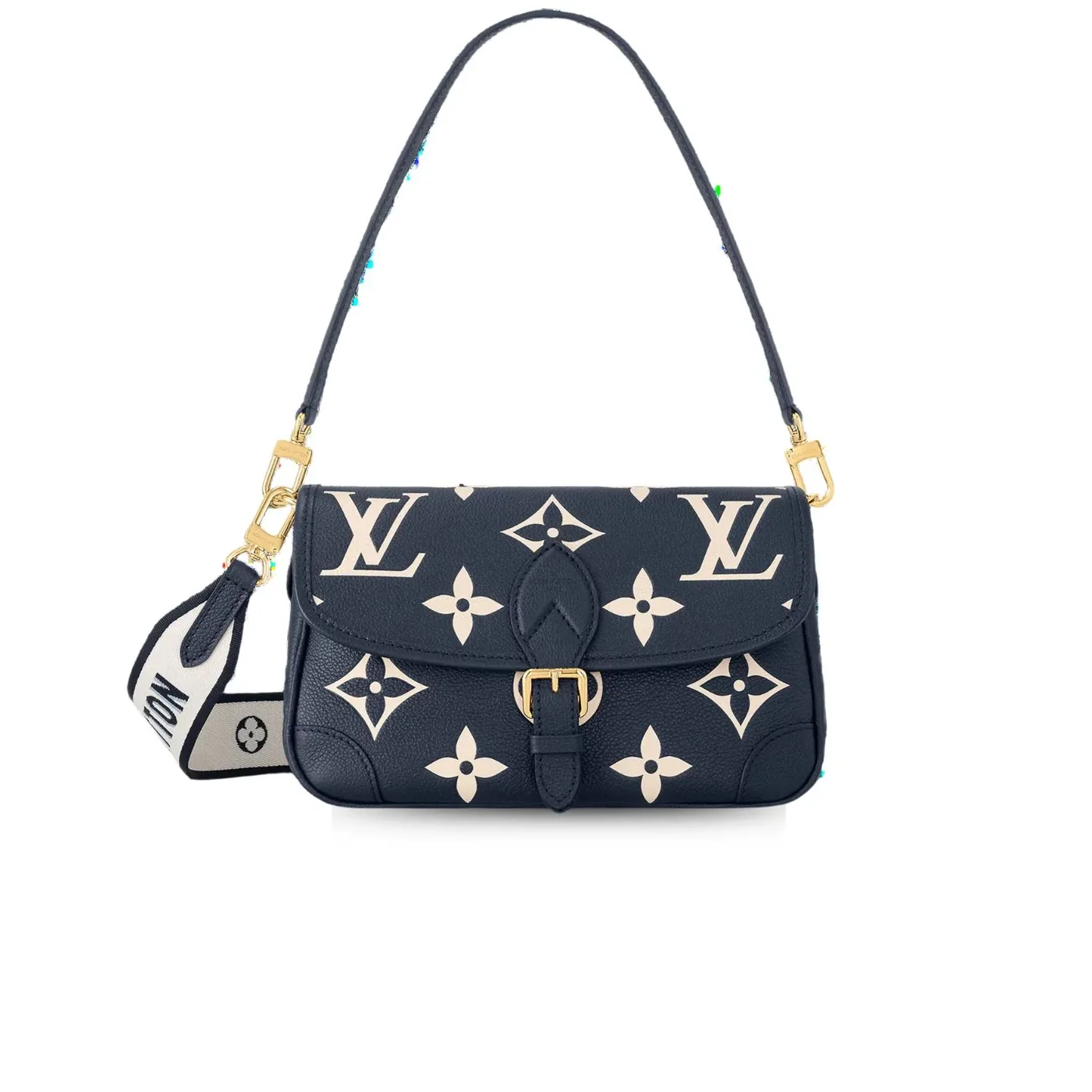 Louis Vuitton Diane Navy Blue 9.4 Inches/