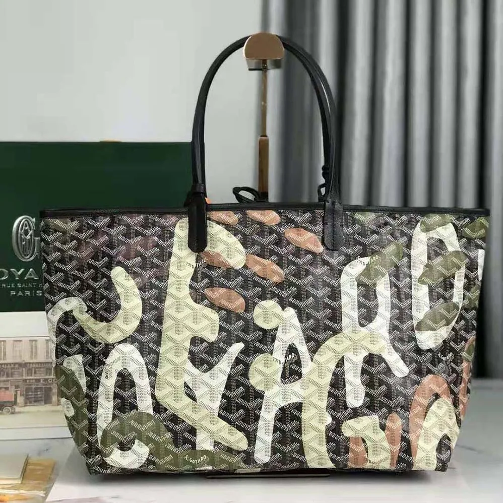 Goyard Saint Louis PM Bag Lettres Camouflage for Women in Green