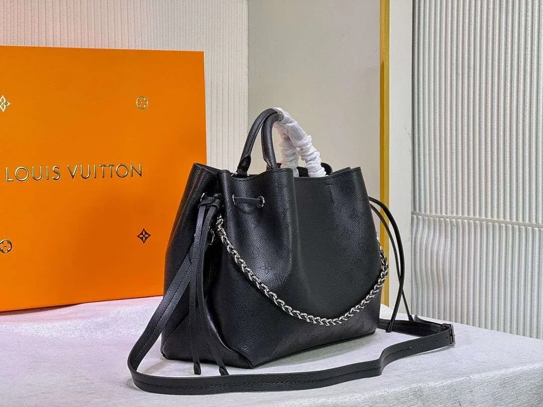 Louis Vuitton Bella Tote Mahina Black / LV Louis Vuitton Bella Tote Mahina Black / LV