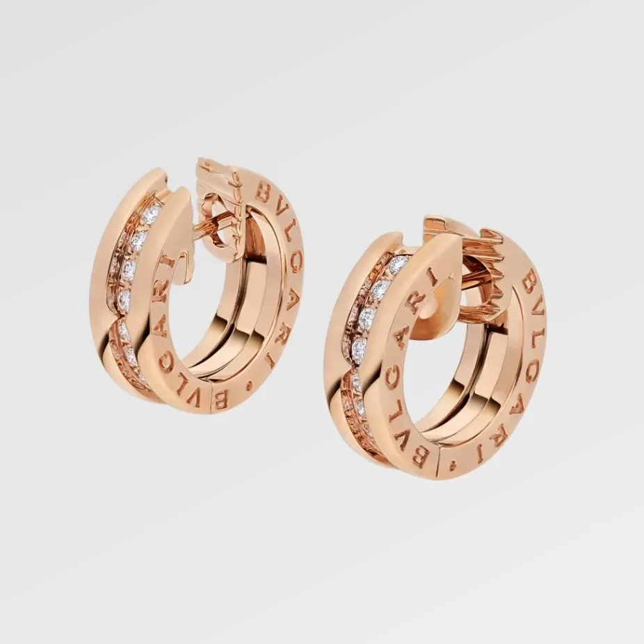 Bvlgari B.zero1 Earrings Rose Gold