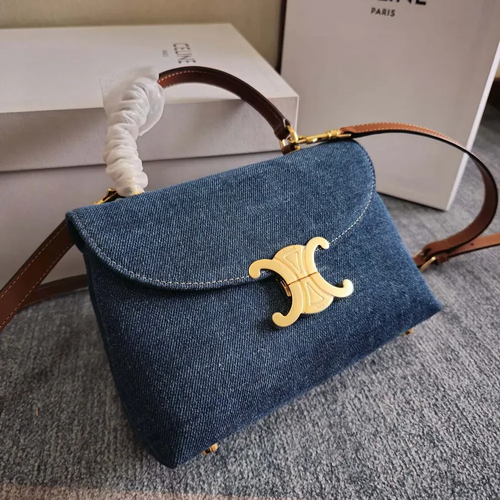 Celine Teen Nino Bag in Denim for Women