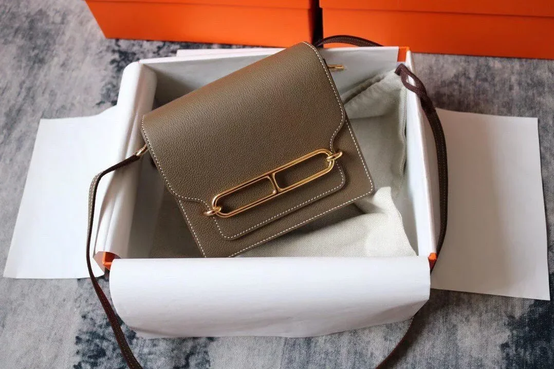 Hermes Evercolor Sac Roulis 23 Grey Galet
