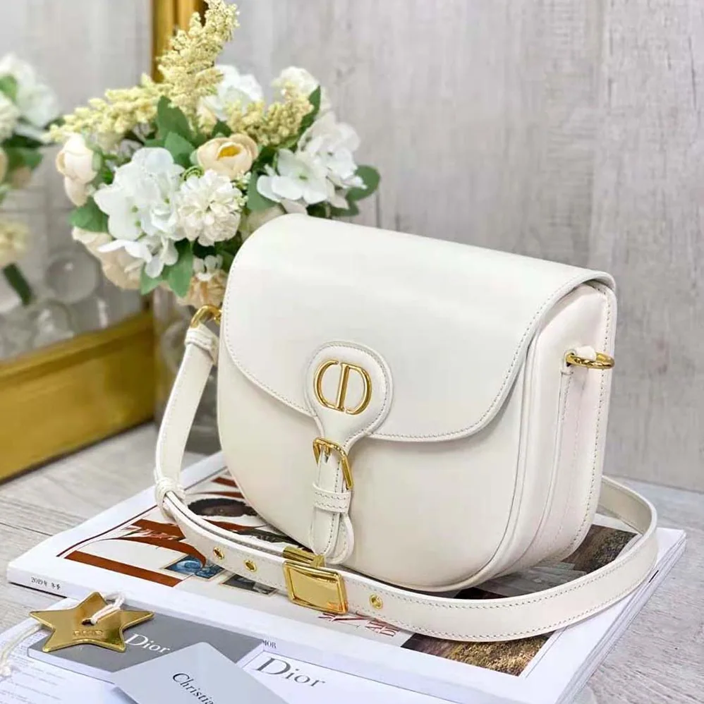 Dior Medium Dior Bobby Bag Latte Box Calfskin for Women
