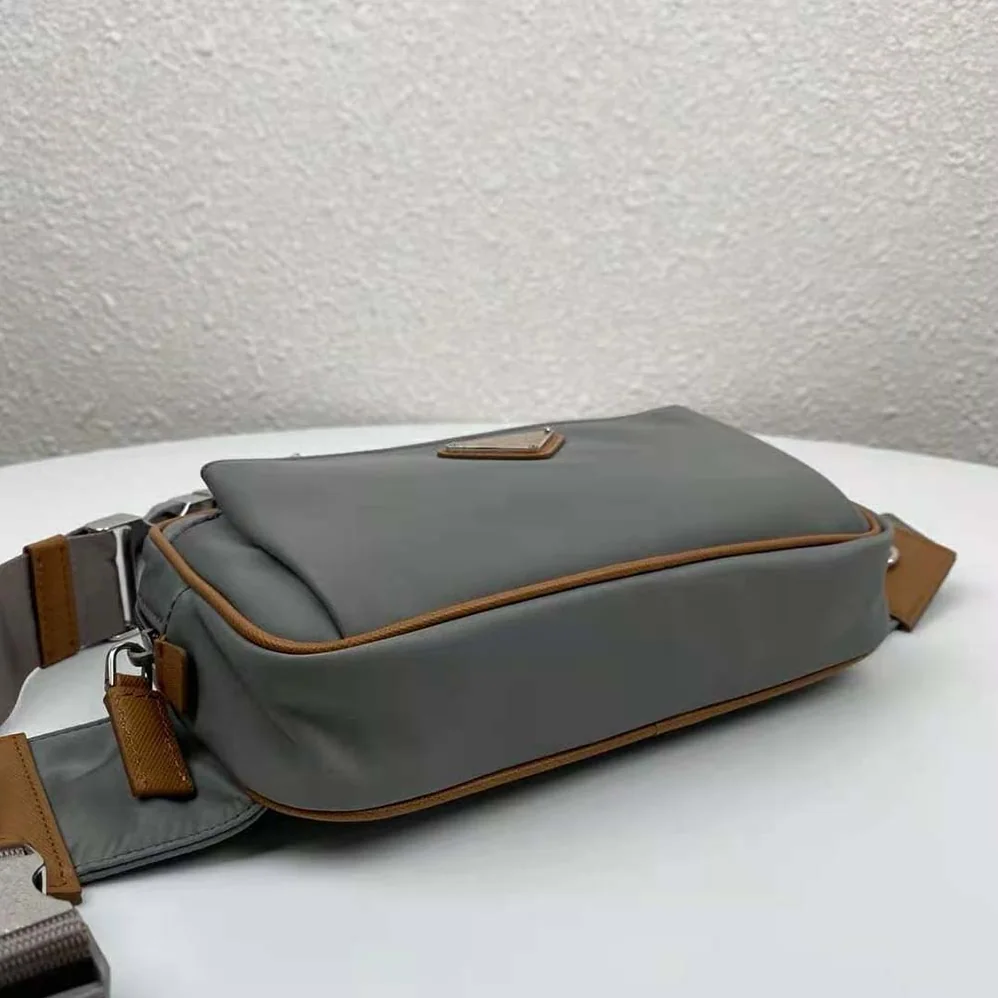 Prada Nylon Belt Bag for Men in Silver