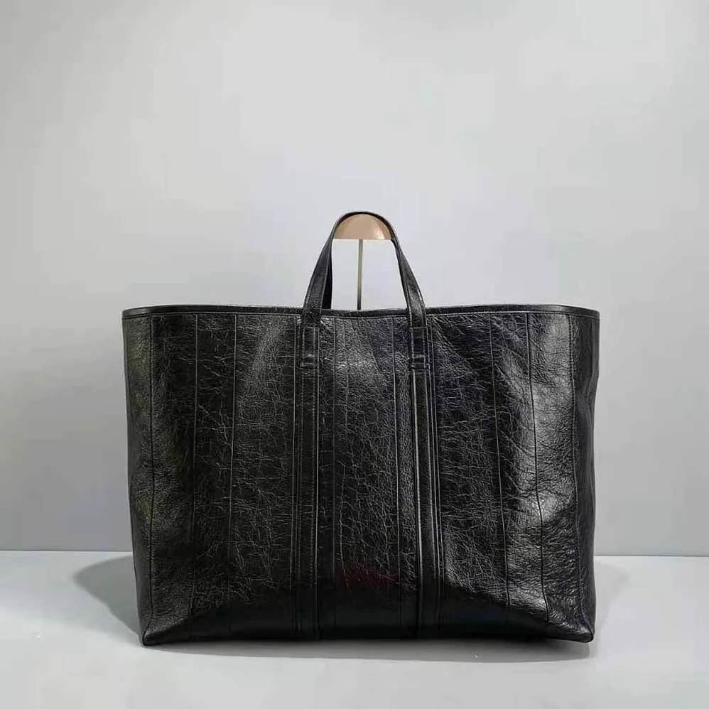 Balenciaga Barbes Large East-West Shopper Bag for Women in Black