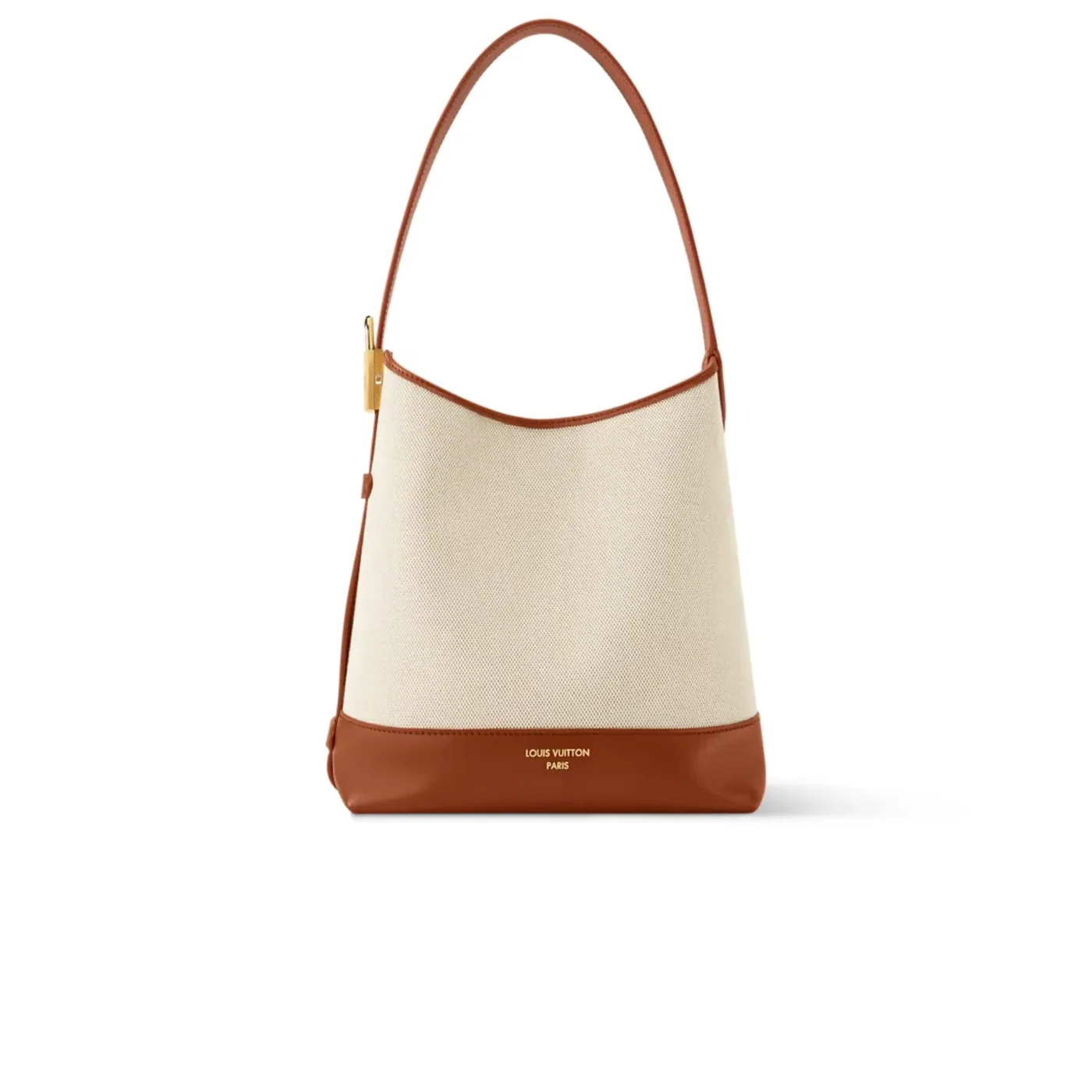 Louis Vuitton Low Key Hobo PM Ecru in Cognac /