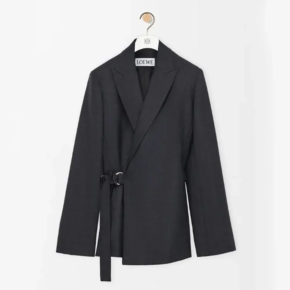 Loewe Draped Jacket in Wool for Women
