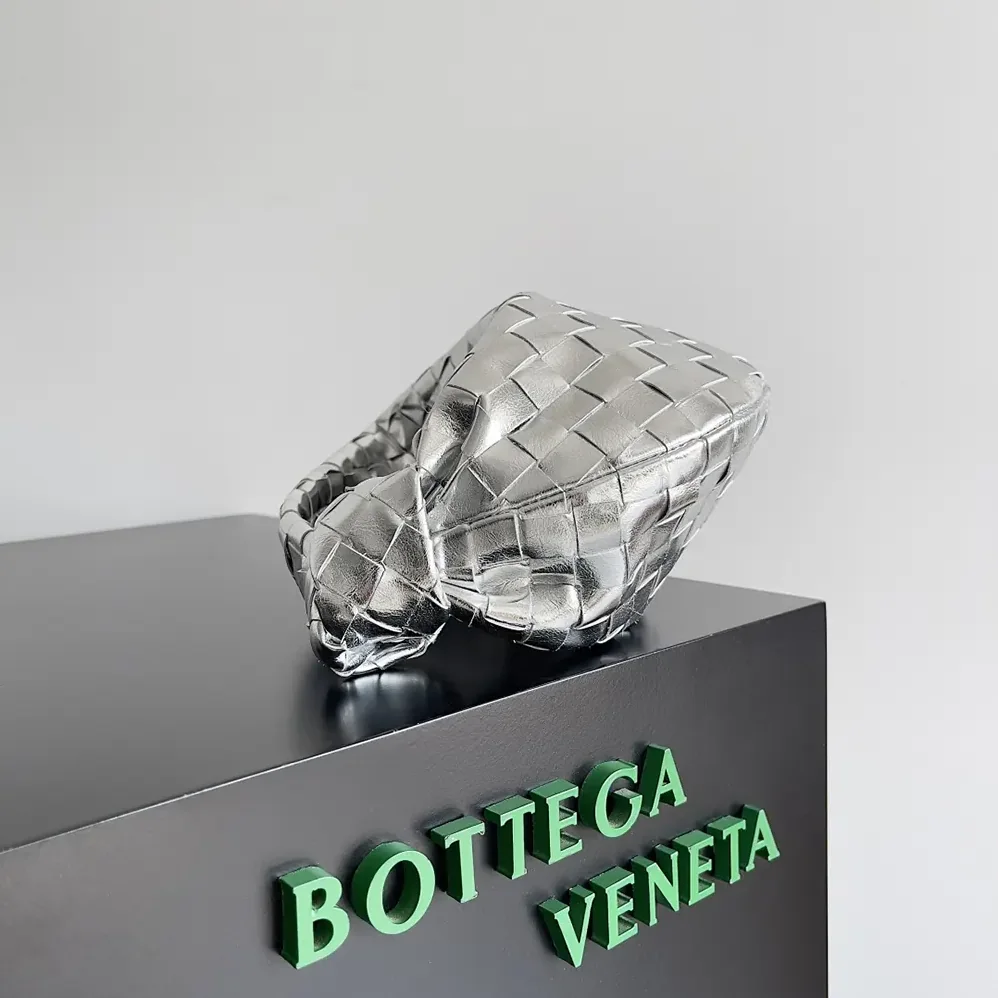 Bottega Veneta Mini Jodie for Women in Silver Bottega Veneta Mini Jodie for Women in Silver