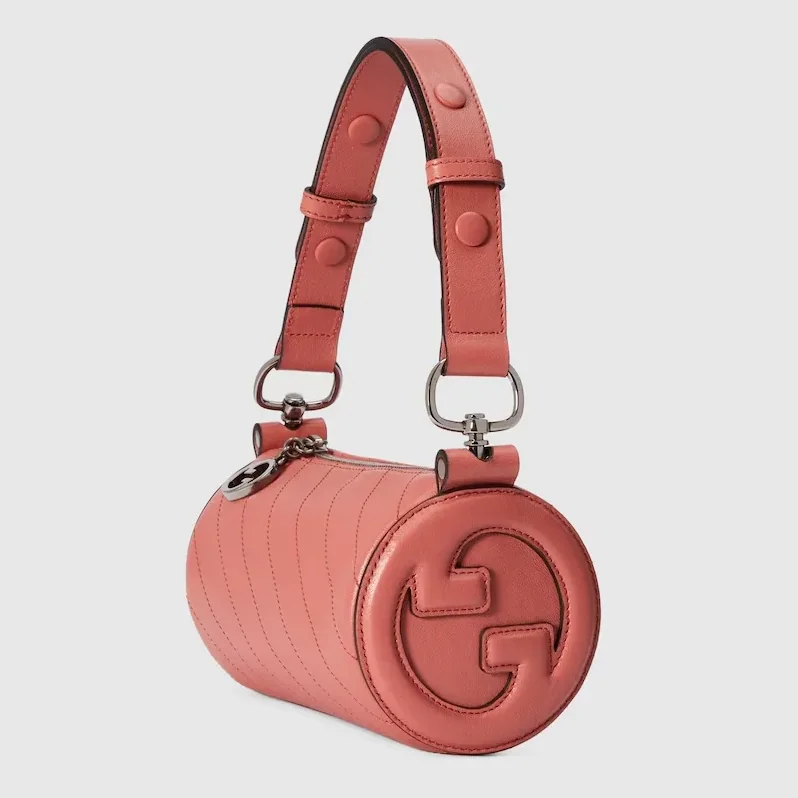 Gucci Blondie Mini Shoulder Bag in Pink Silver Hardware Gucci Blondie Mini Shoulder Bag in Pink Silver Hardware