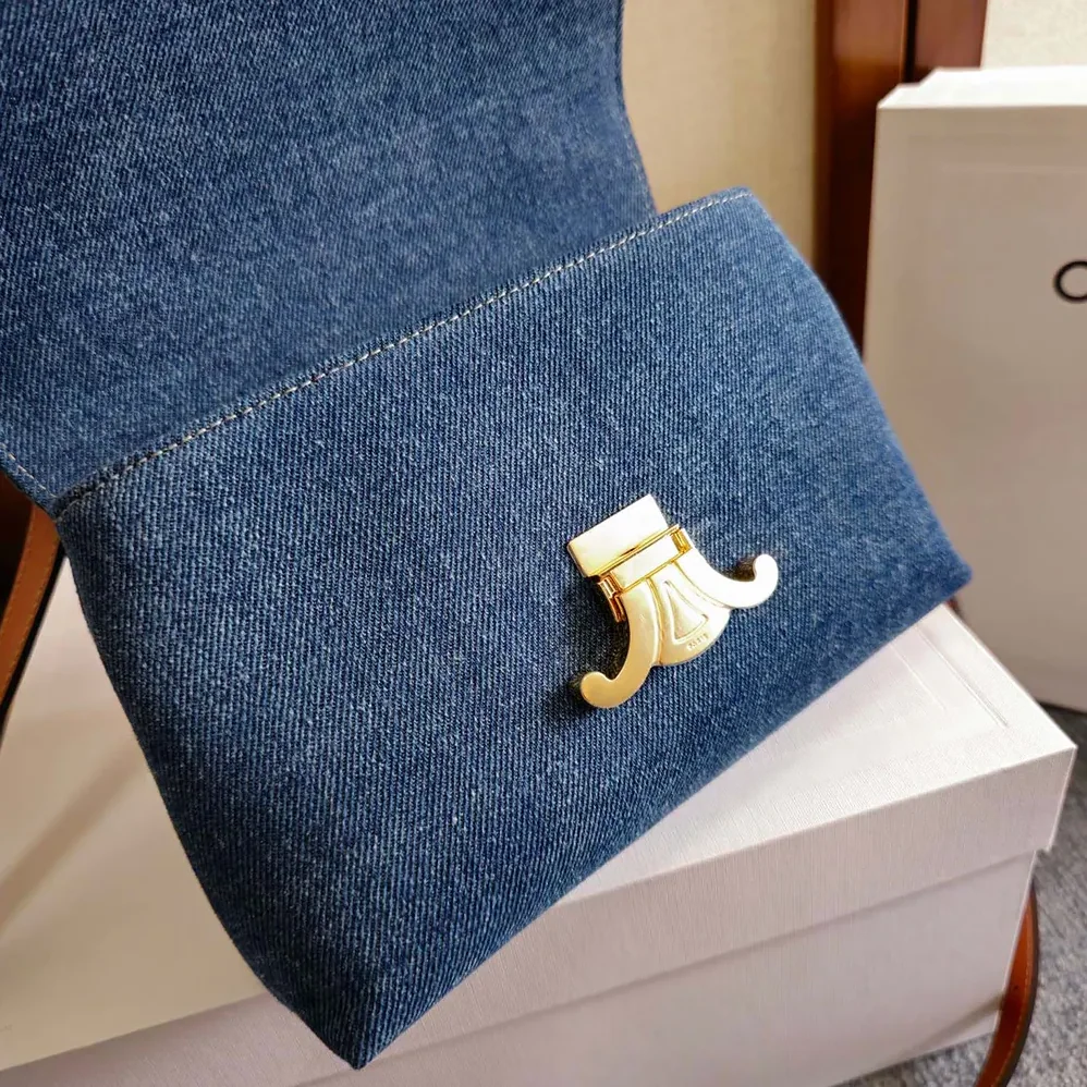 Celine Teen Nino Bag in Denim for Women