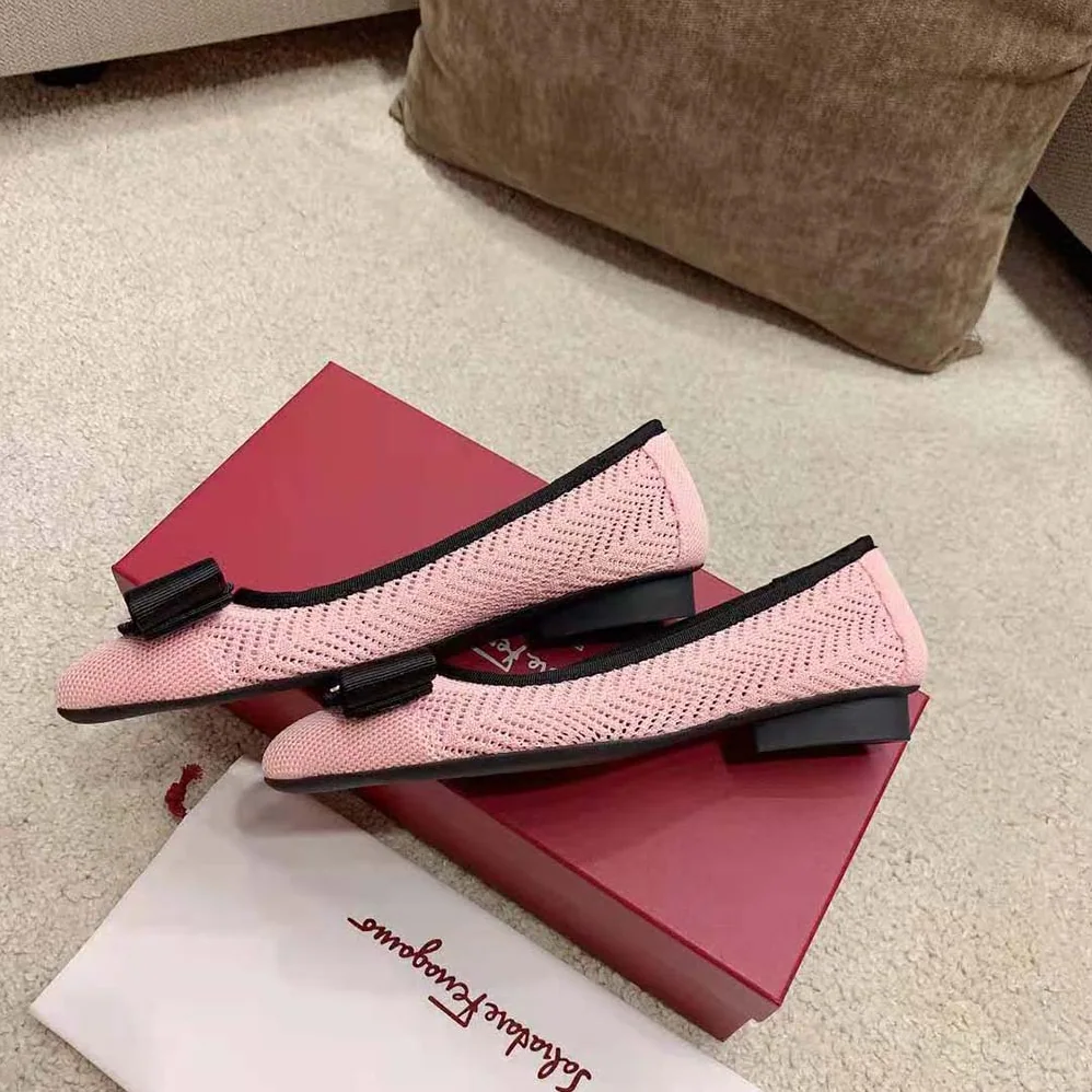 Salvatore Ferragamo Viva Responsible Ballet Flat for Women in Pink Salvatore Ferragamo Viva Responsible Ballet Flat for Women in Pink