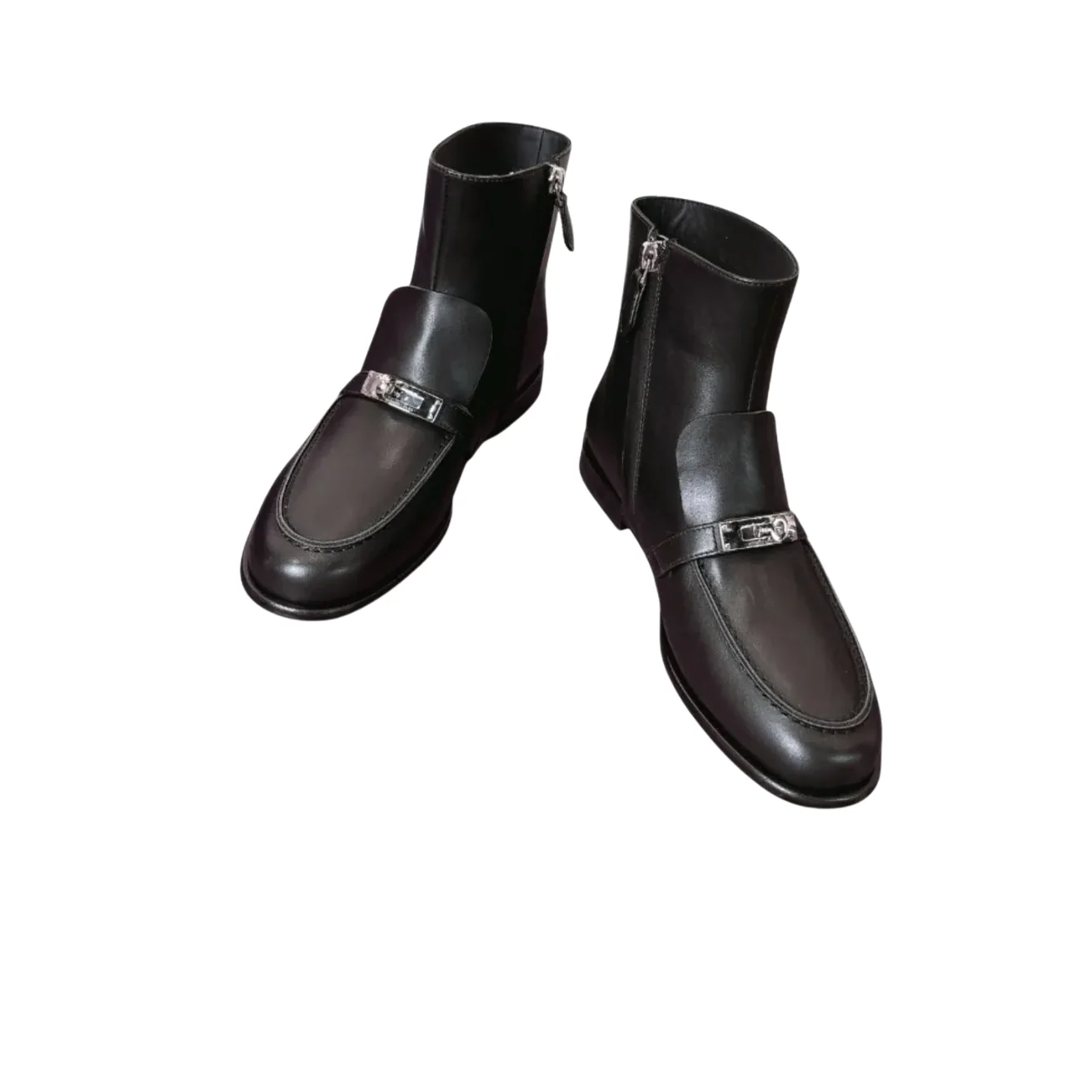 Hermes Kelsy Ankle Boots Noir