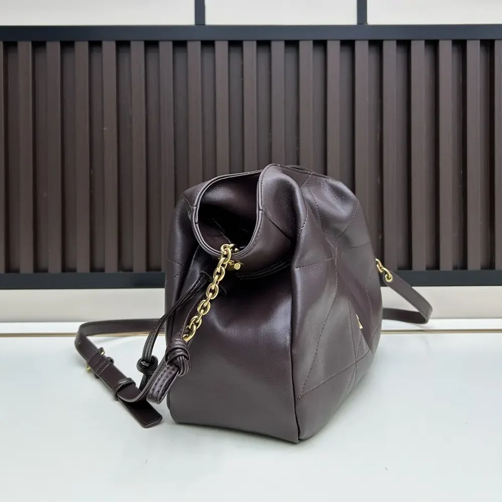 Saint Laurent YSL Jamie Shoulder Pouch In Lambskin for Women in Maroon Saint Laurent YSL Jamie Shoulder Pouch In Lambskin for Women in Maroon