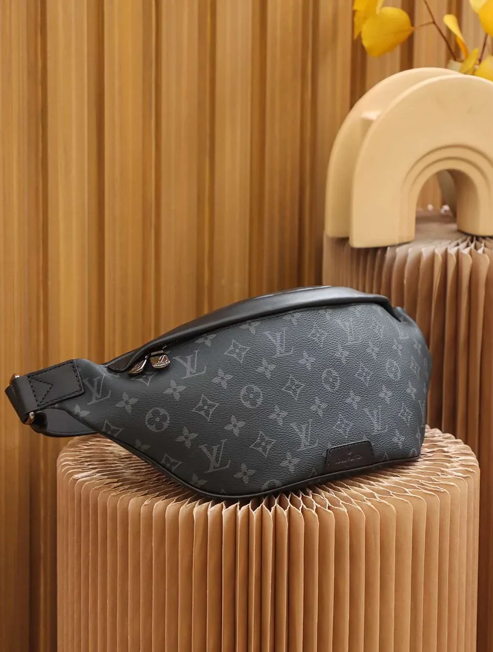 Louis Vuitton Discovery Bumbag in Black Silver Hardware Louis Vuitton Discovery Bumbag in Black Silver Hardware