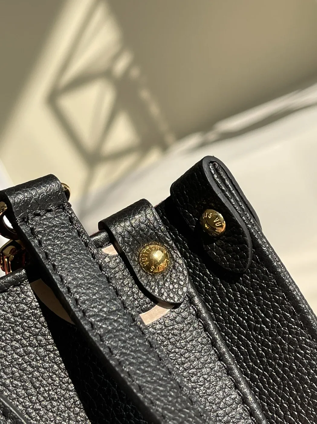 Louis Vuitton OnTheGo PM Tote Bag in Black Gold Hardware