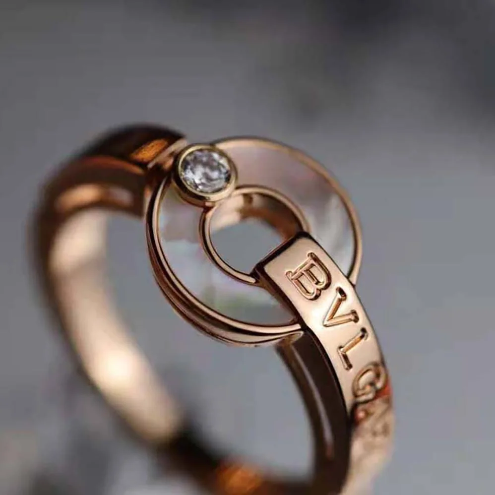 Bvlgari Openwork 18 KT Rose Gold Ring for Women