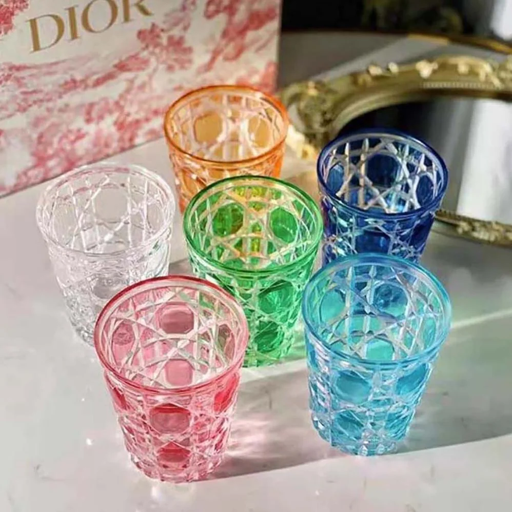 Dior Water Glass Blue Cannage for Unisex
