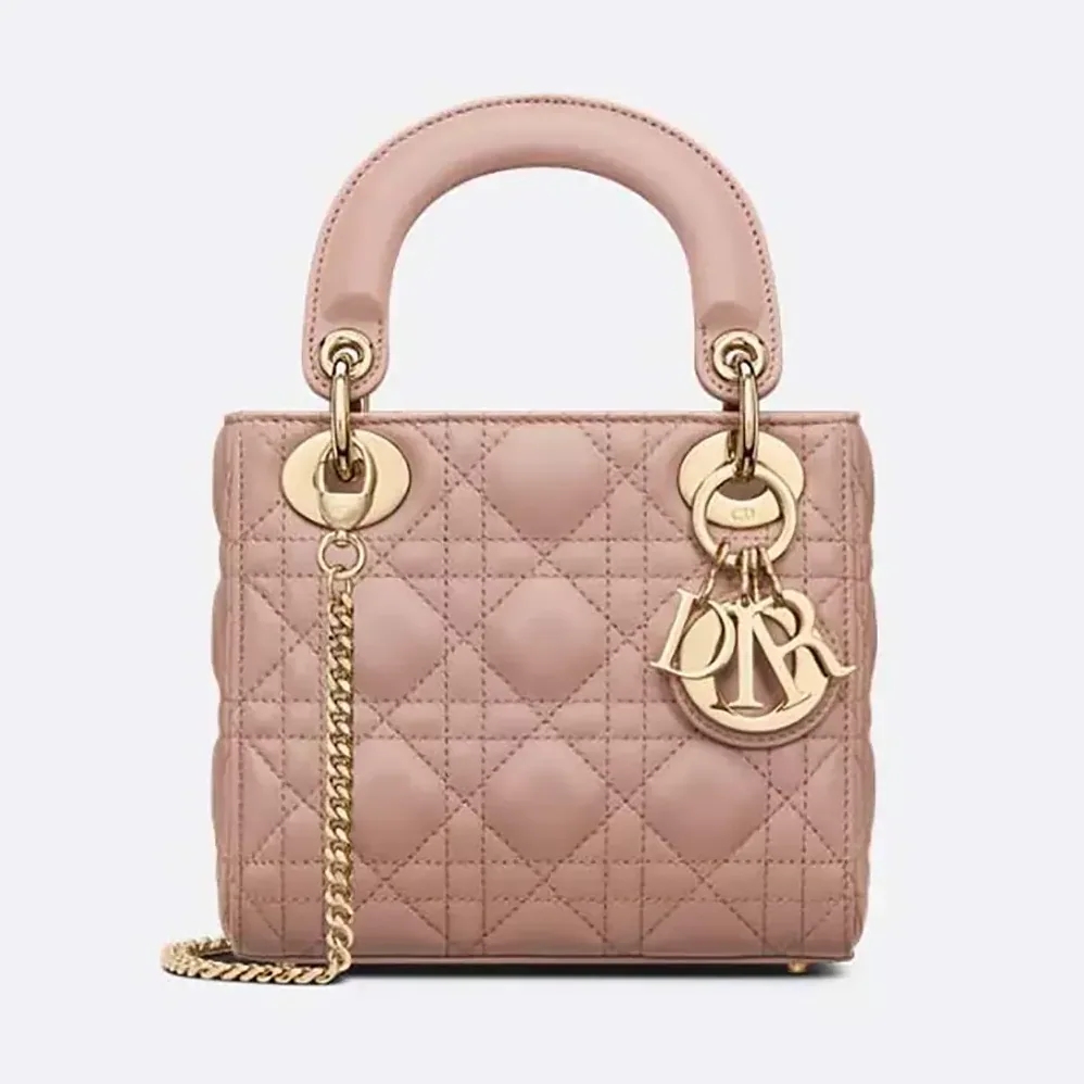 Dior Mini Lady Dior Bag Blush Cannage Lambskin for Women Dior Mini Lady Dior Bag Blush Cannage Lambskin for Women