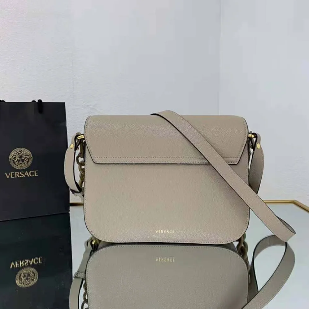 Versace La Medusa Shoulder Bag for Women in Sandy