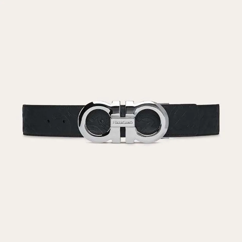 Salvatore Ferragamo Reversible and Adjustable Gancini Belt for Unisex