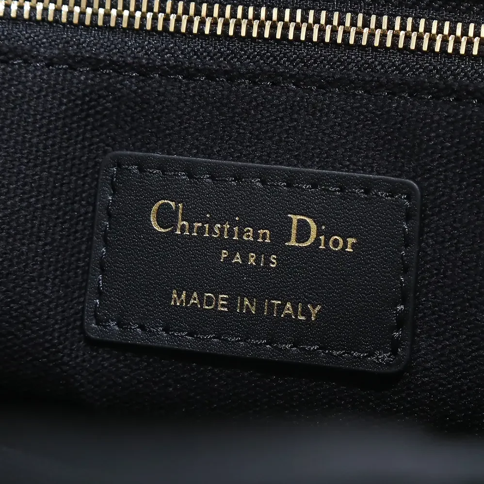 Dior Small Dior Book Tote Black and White Plan de Paris Embroidery with Black Calfskin for Women