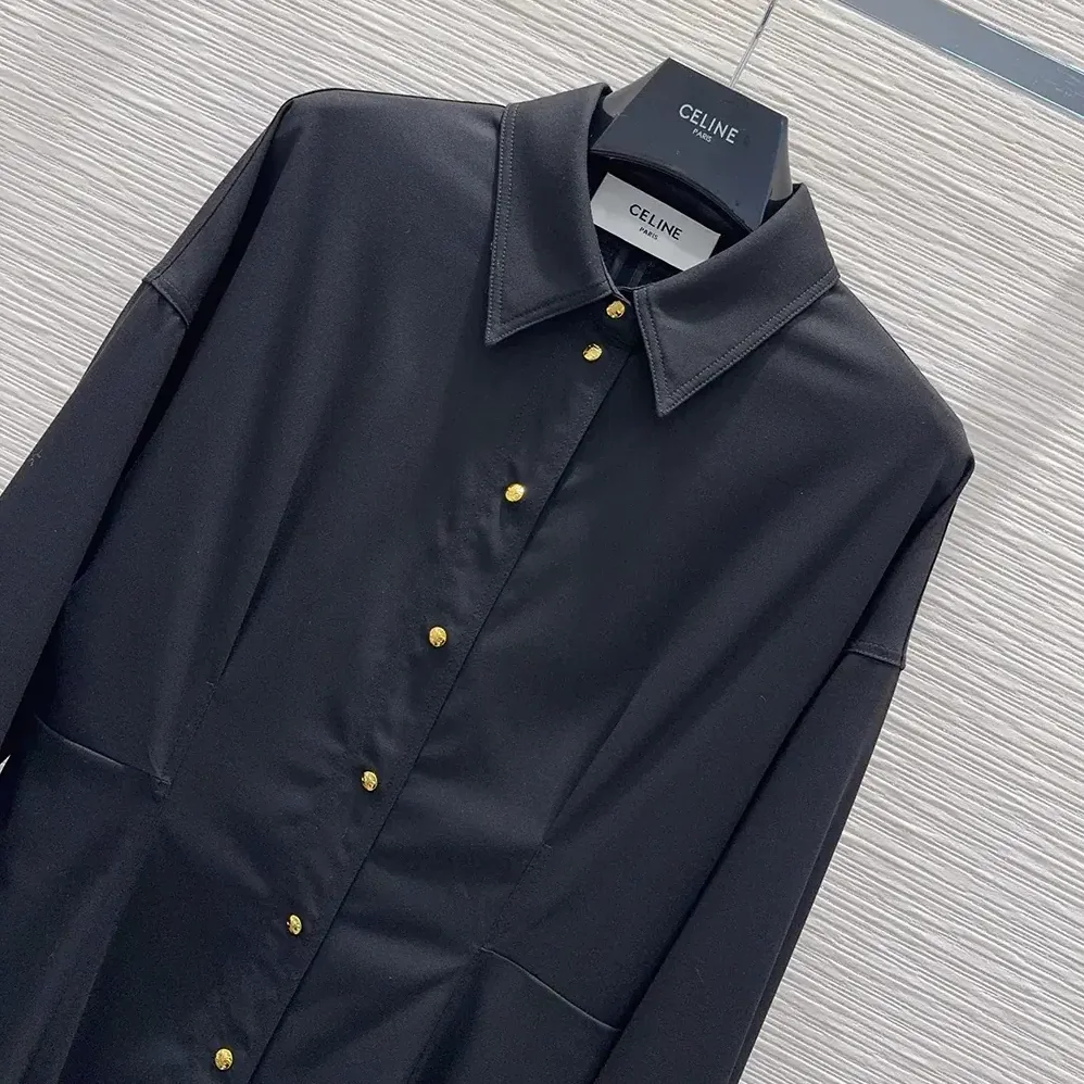Celine Dress in Wool for Women in Black